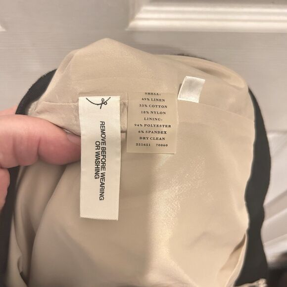 Ann Taylor Women's Muted Animal Print Pencil Skirt Linen Blend Size 12‎ - Picture 7 of 7